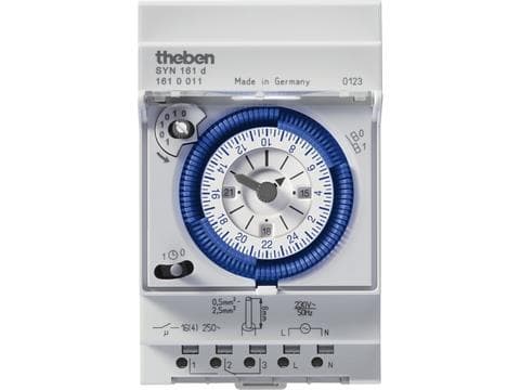 Horloge 24h sans réserve de marche 230V 50Hz 1CO 16A