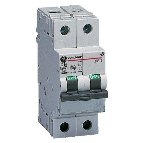 EP30 disjoncteur 3kA 2 pôles courbe C 50A