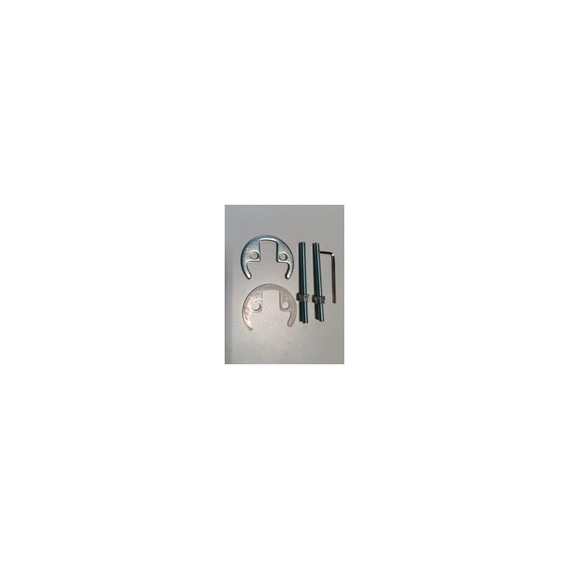 00755 Kit de fixation, 2 x M6 x 80 mm, anneaux en C pour flexible de douche vaisselle