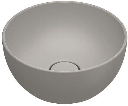 VASQUA A POSER SFERA CATALANO CATAGLAZE+ DIAMETRE 32 H14 SANS TROP-PLEIN TORTORA SATINATO