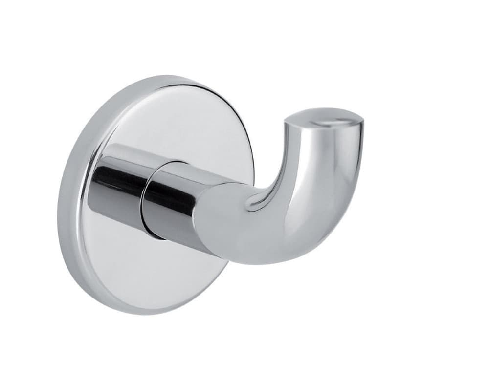 Delabie patère modèle court 62x65x73mm inox poli brillant fixations invisibles