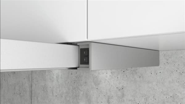 Hotte IQ100 télescopique 60cm, Silver, 3 niveaux, 388m³ / h, 67dB, interrupteurs à bascule, 2 PC, LM
