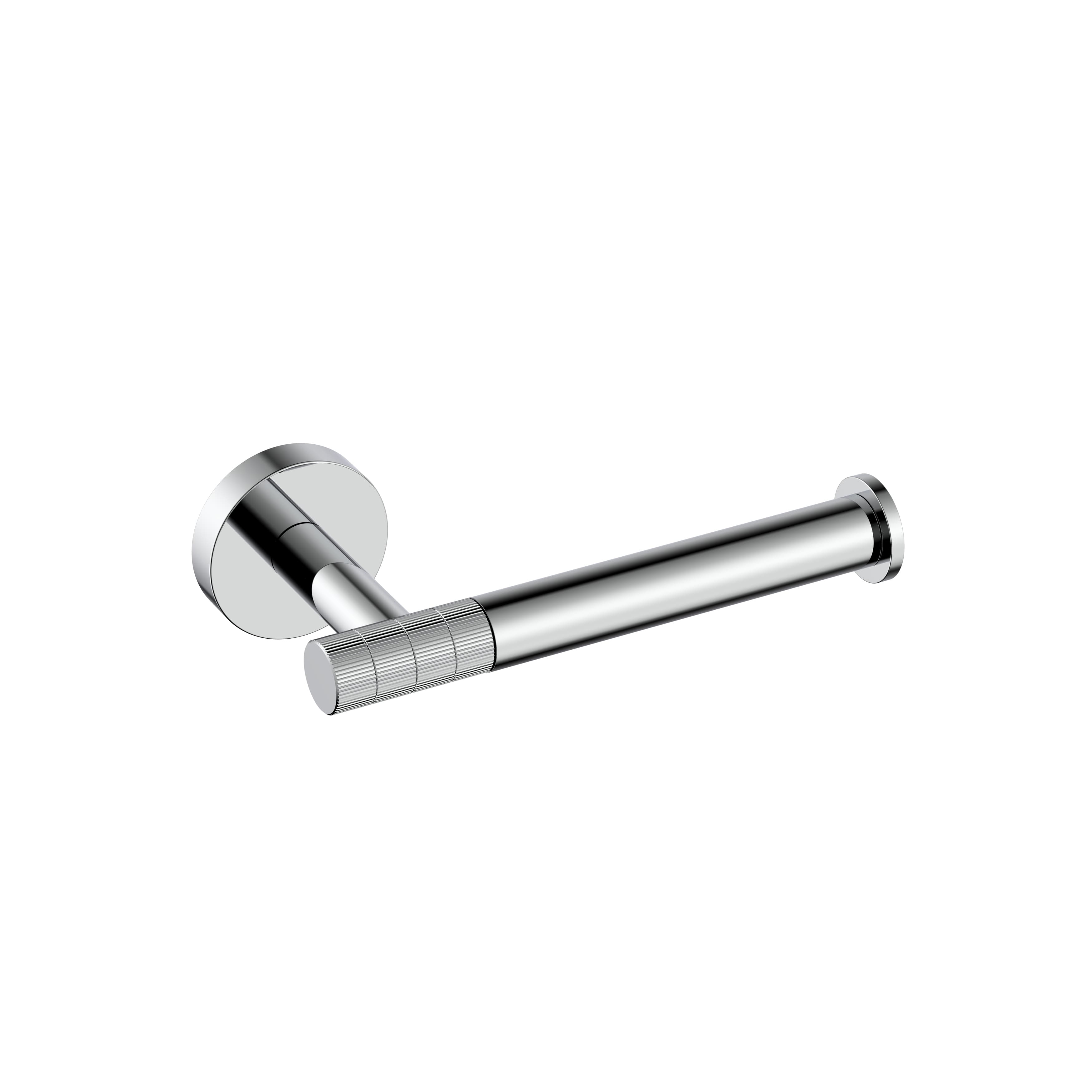 STRIA PORTE-PAPIER TOILETTE AVEC BRAS FIXE – FINITION AVEC STRUCTURE STRIÉE - CHROME