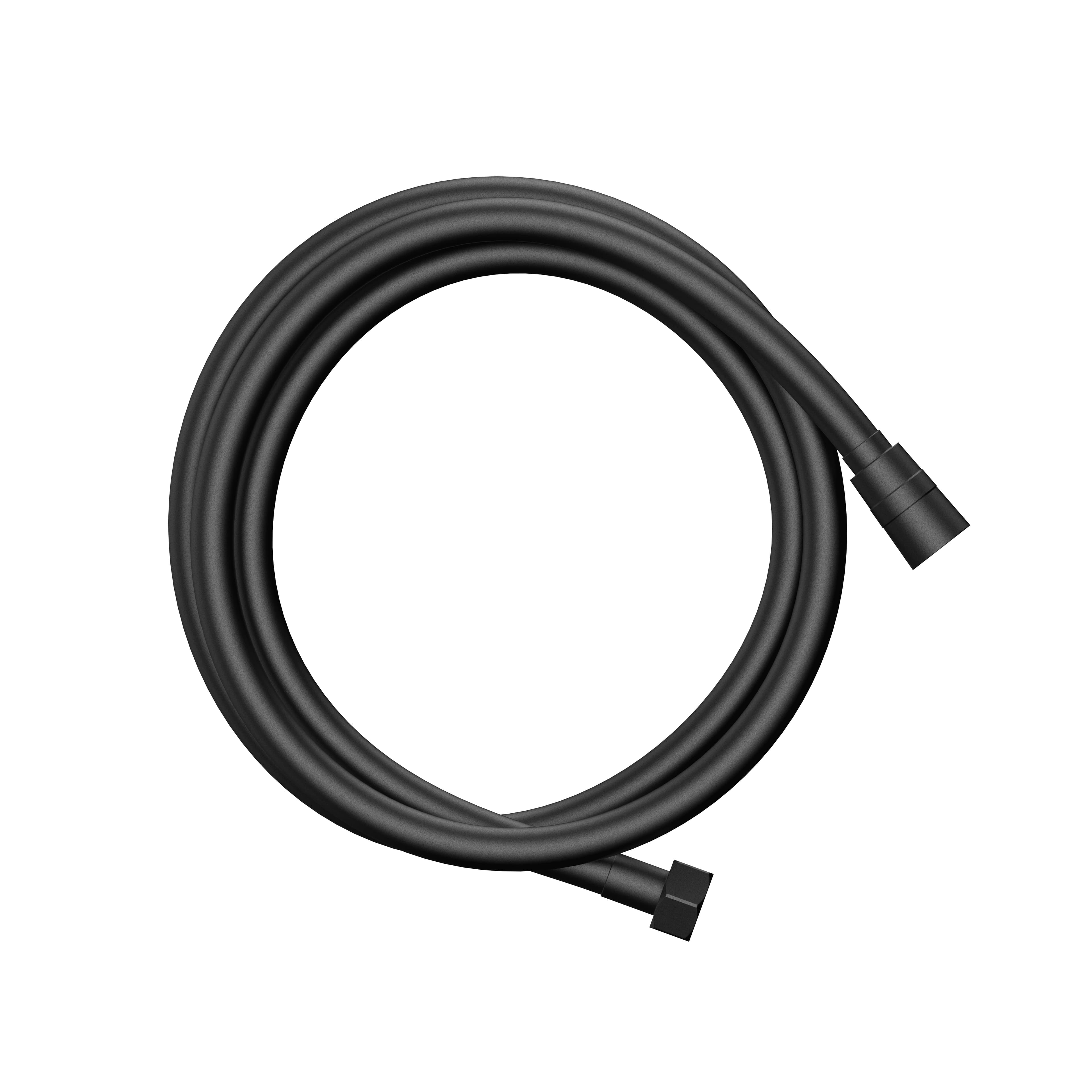 ALONI AQUAFLEX FLEXIBLE DE DOUCHE - ANTI-TORSION - SYNTHÉTIQUE - 150 CM - NOIR MAT