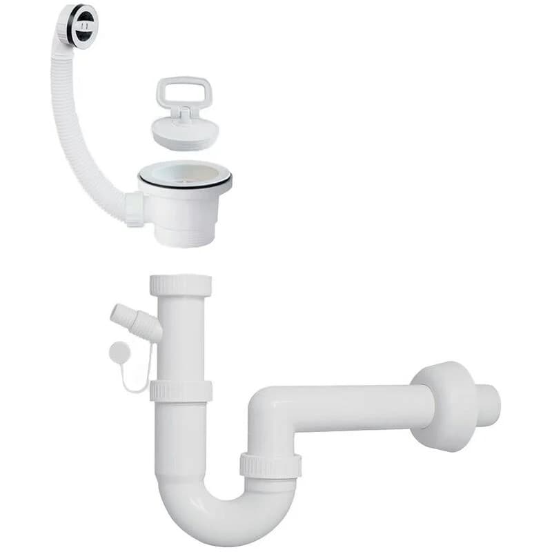 DEVERSOIR – AVEC DISTRIBUTEUR DE SAVON, FIXATION, VIDANGE ET SIPHON – PLASTIQUE (POLYPROPYLÈNE) – 25X40X60CM – BLANC