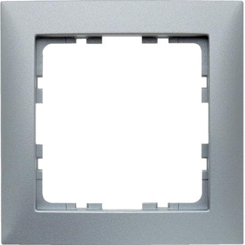 Plaque de recouvrement 1 poste Berker S.1 Alu, mat
