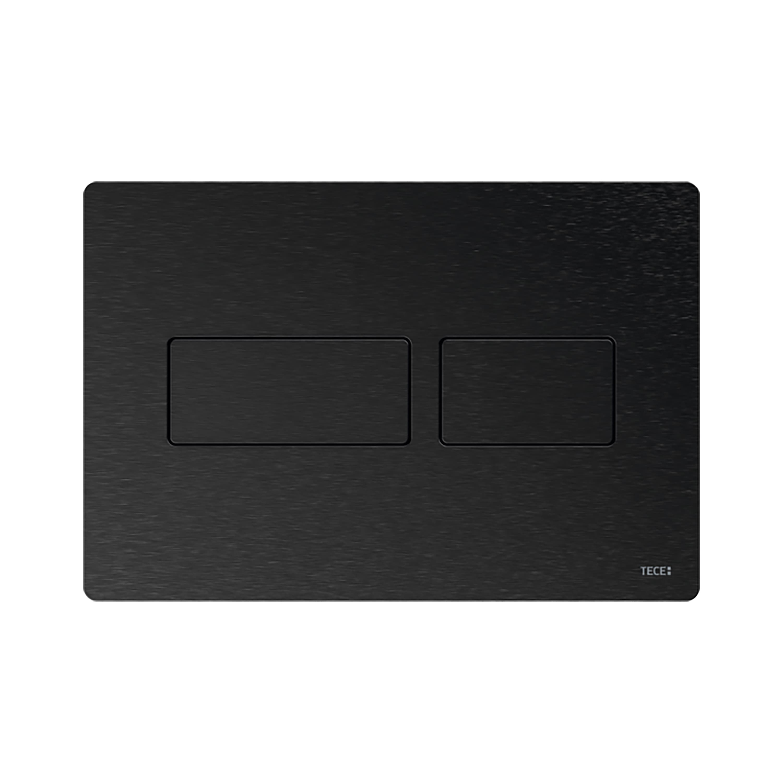 TECESOLID PLAQUE DE DÉCLENCHEMENT WC -DOUBLE CHASSE - GRAPHITE BROSSÉ