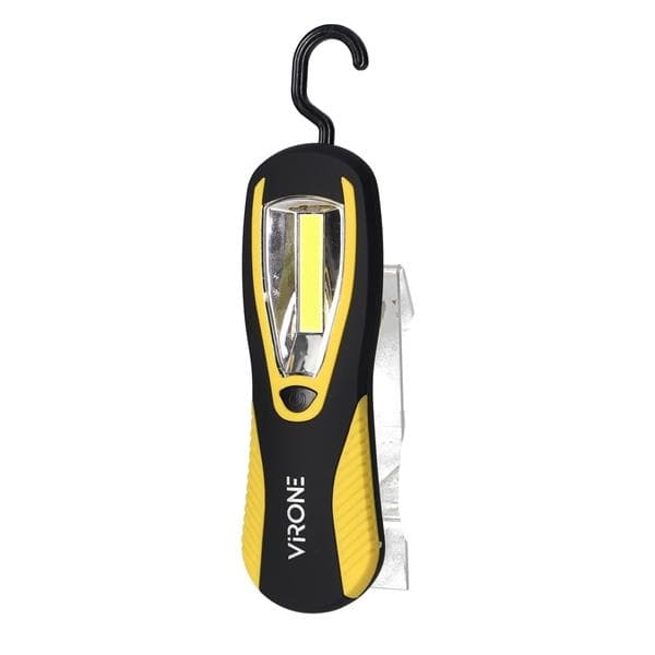 Lampe de travail Led COB 3W, 200lm, 3 aimants AA, crochet