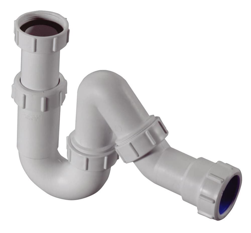 Mc Alpine siphon universel (S/P/Q) 5/4" x 32 mm PP blanc
