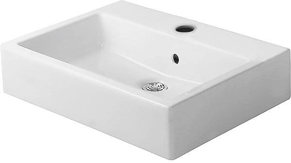 VASQUE A POSER VERO DURAVIT 800X470MM +TROU ROBINET/TROP-PLEIN BLANC