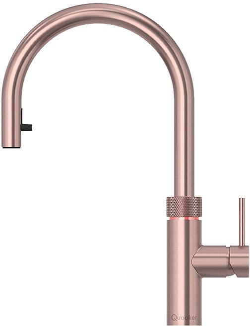 MITIGEUR DE CUISINE AVEC DOUCHETTE EXTRACTIBLE FLEX QUOOKER CUIVRE ROSE