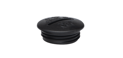 Bouchon aveugle M20 étanche aux projections d'eau, black