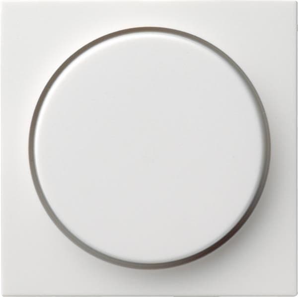 Cache avec bouton pour variateur et potentiomètre électronique Blanc brillant