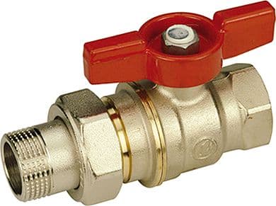 ROBINET A BILLE RACC.3-PIECES GIAC.4/4"