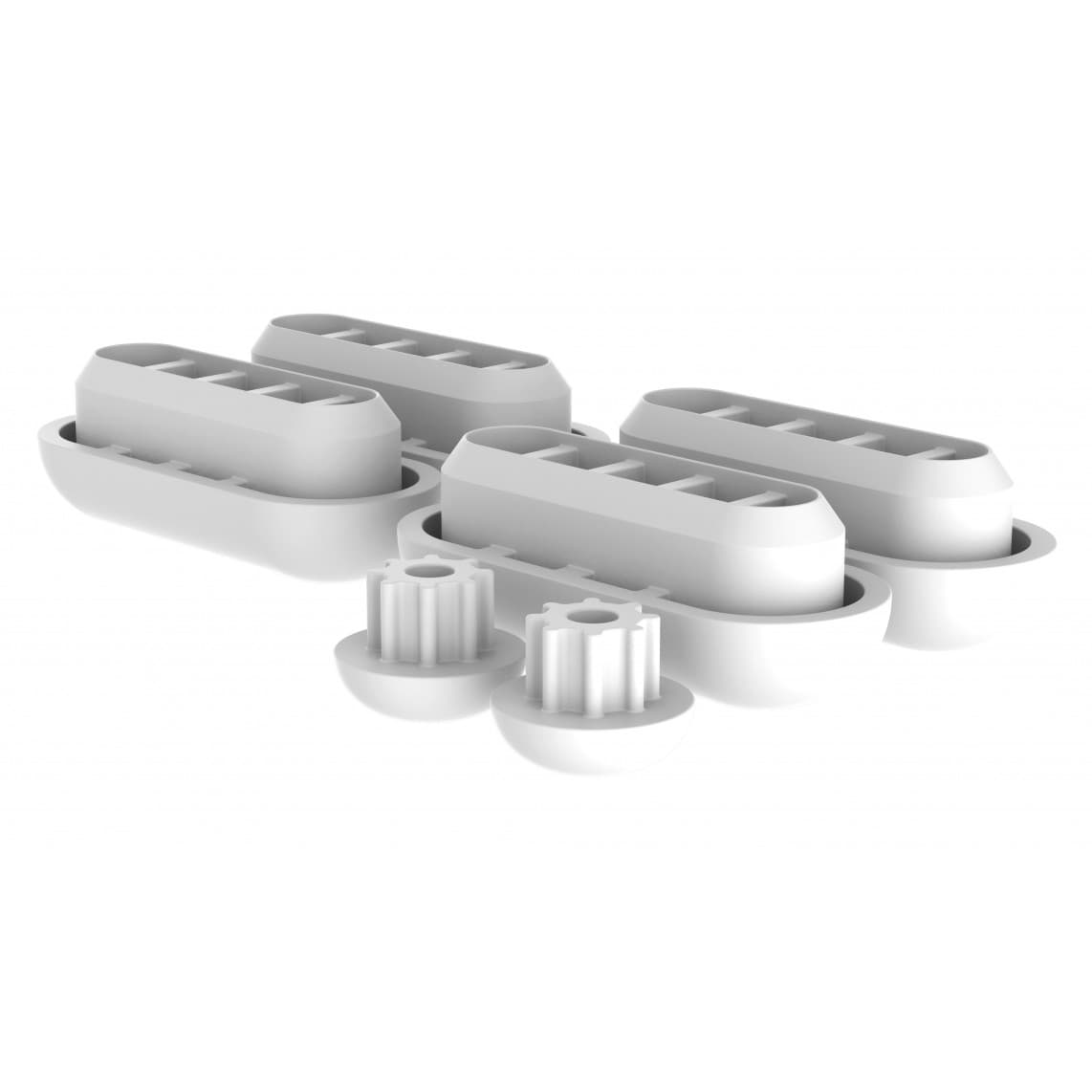 01986 Tampon pour abattant de WC en duroplaste, plastique blanc pour série 82000, 823xx