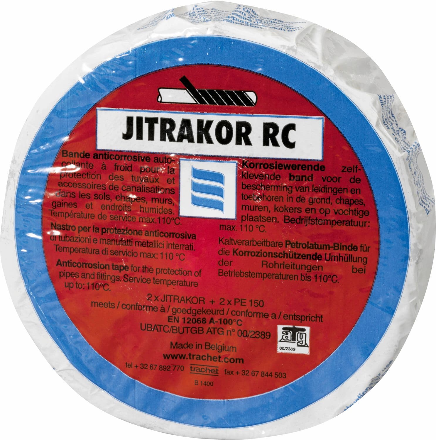 BANDE ANTICORROSION JITRAKOR RC 5CM ROULEAU 10M EAU CHAUDE