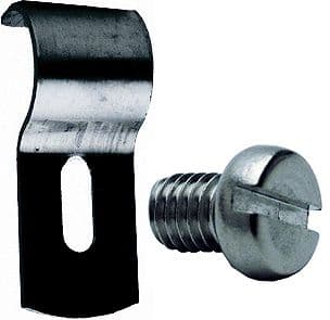 SUPPORT BOURRELET NOIR+VIS INOX