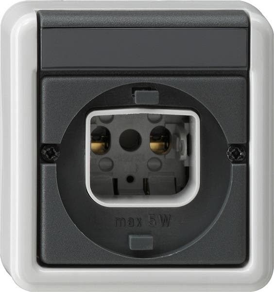 Signal lumineux avec fermeture à baïonnette (partie supérieure de boîtier) Gris ne convient pas au