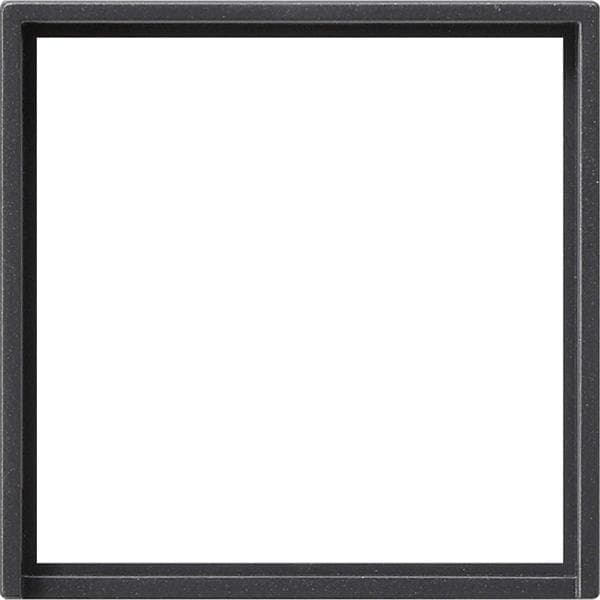 Cadre adaptateur avec découpe carrée pour appareils avec cache (50 x 50mm) Anthracite - Ce cadre