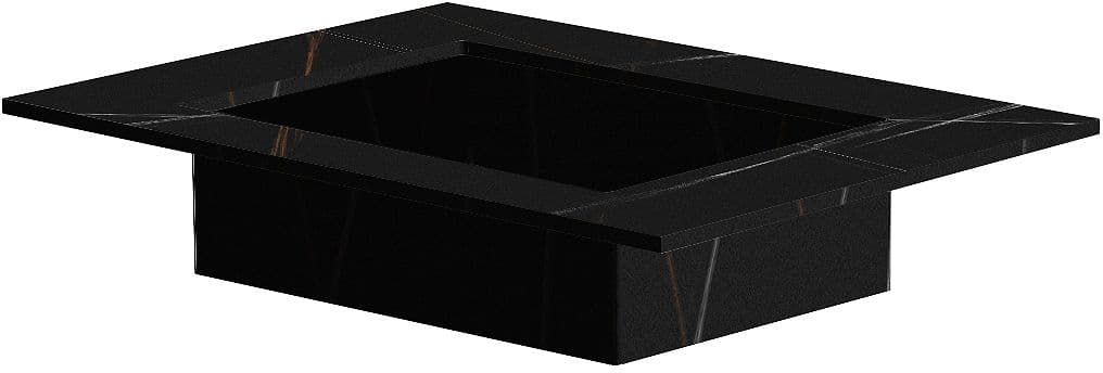 TABLET MARBRE CERAMIQUE PURO LAVABO S L70 H1,2 SANS TROU ROBINET BAMBOO BLACK