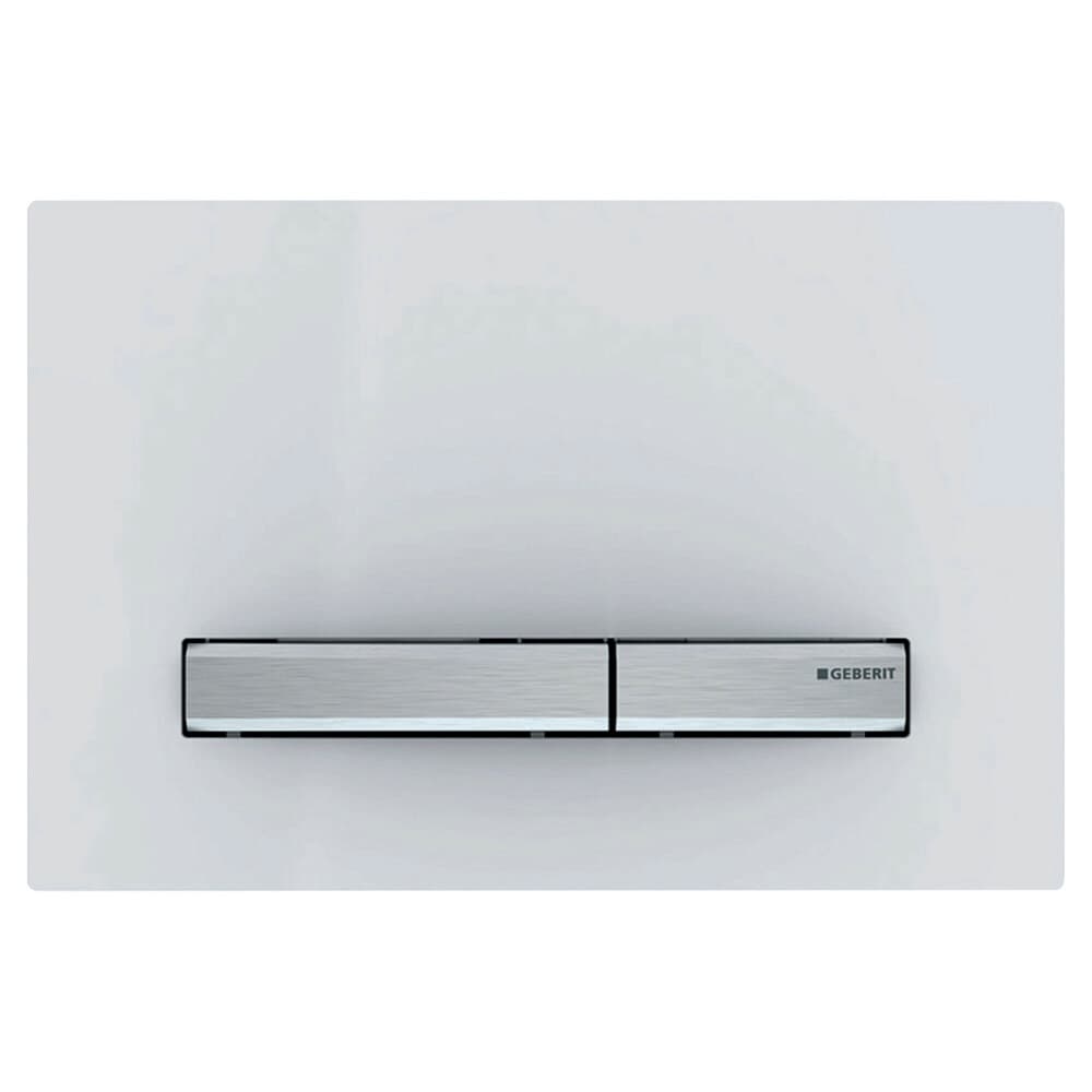 Geberit Sigma50 plaque de commande blanc/chrome