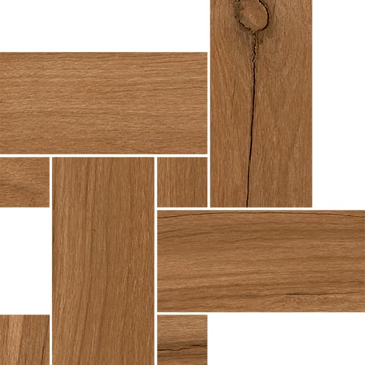 MOSAICO LEGNO LOIRE UMBER 22X22