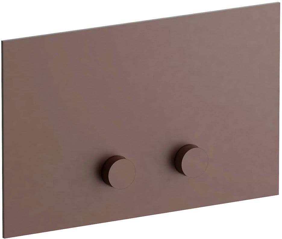 PLAQUE DE COMMANDE 2-TOUCHES POUR GEBERIT SIGMA8 SIGMA12 ICONA CLASSIC FANTINI MAT COPPER PVD