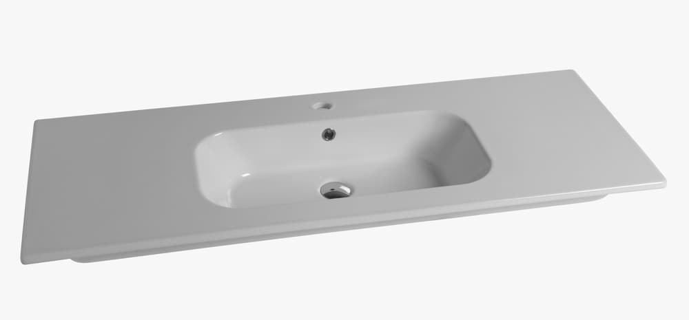 Van Marcke Cettina tablette porcelain 1lavabo 1210x465x170mm blanc brillant