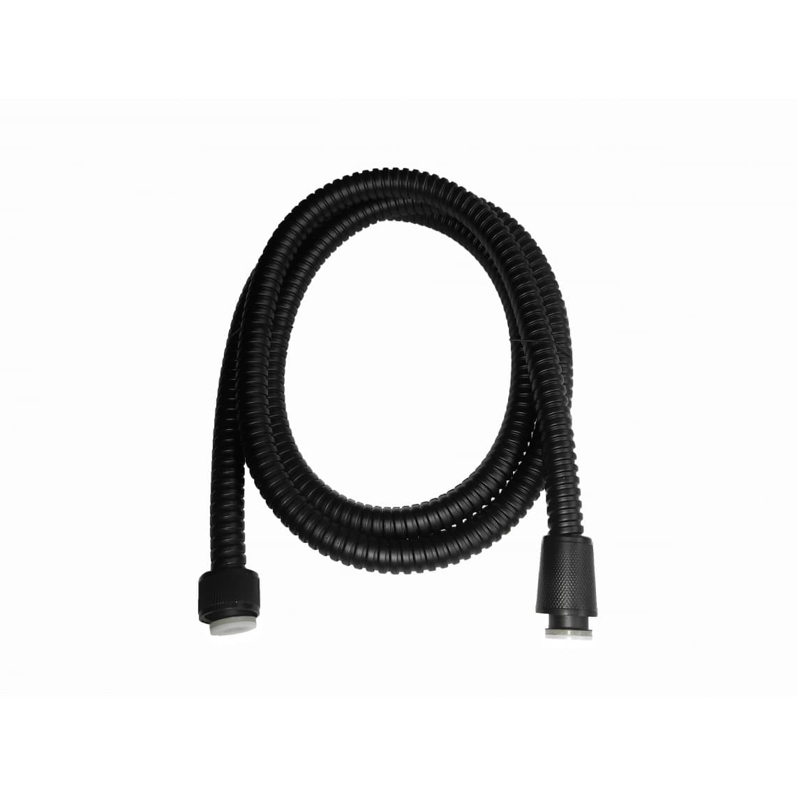 02244 Flexible de douche, 150 cm, acier inoxydable, noir mat, par ex. pour 64916