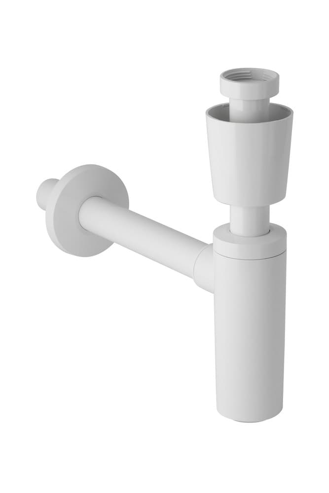Geberit siphon pour lavabo 5/4" D 32 mm garde d'eau 75 mm matière synthétique blanc