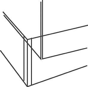 PLINTHE VINYL DEDECKER STUDIO L240 H15 BLANC