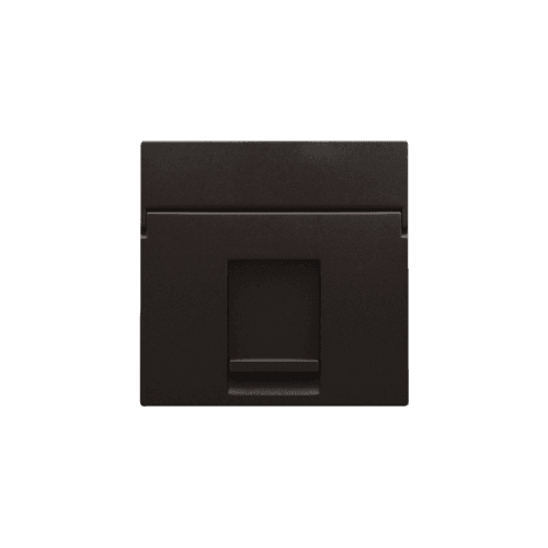 Enjoliveur data 1x RJ, couleur dark brown coated