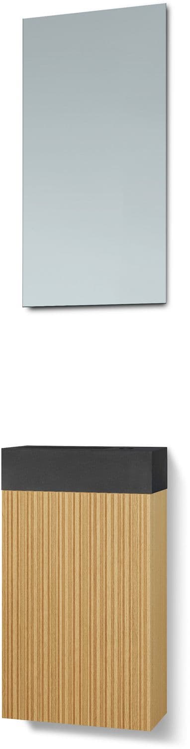 LAVE-MAINS FOREST LAVA/ 1 PORT/MIROIR CHENE NATURE