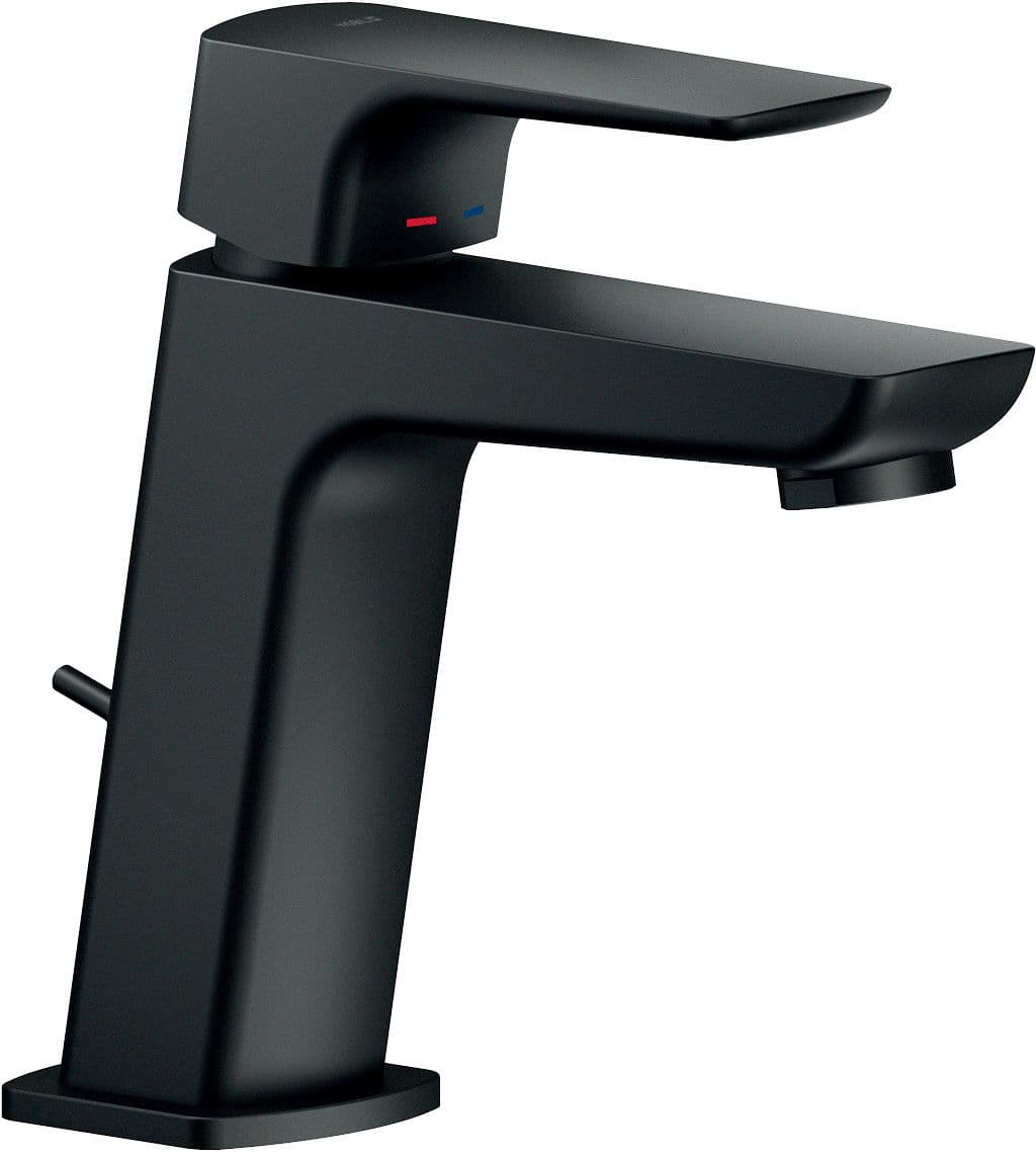 MITIGEUR LAVABO ACQUEVIVA NOBILI VIDAGE AUTOMATIQUE NOIR MAT
