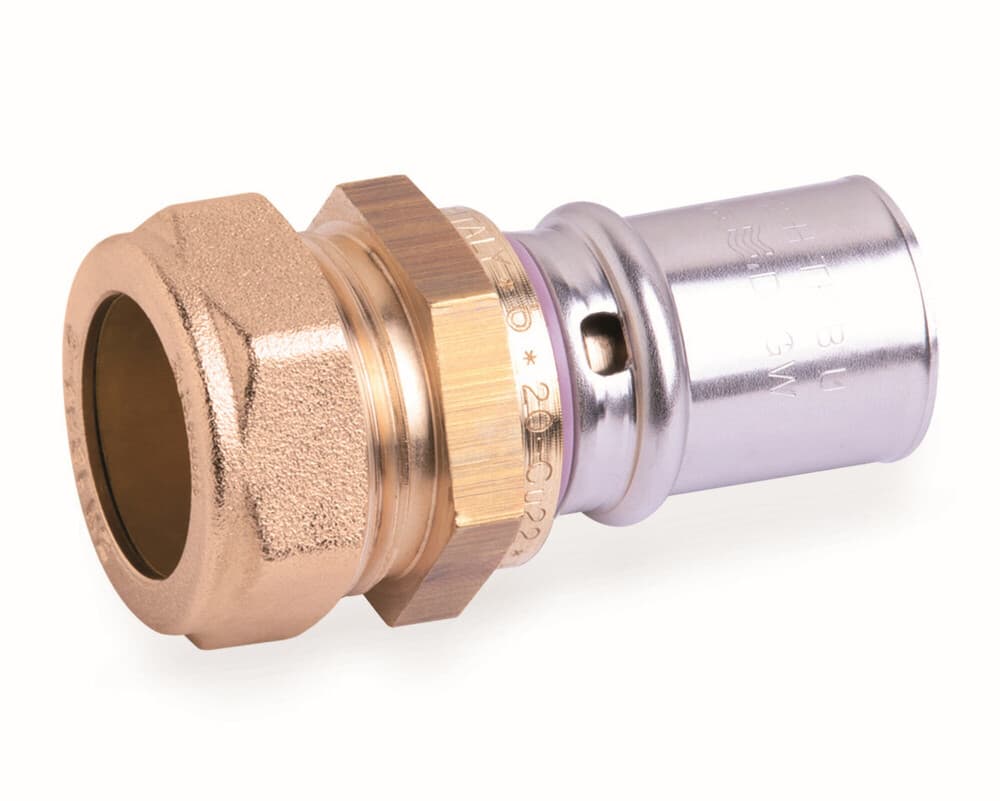 SYSTEMPEX raccord droit tube alu raccord à sertir bicône 16-14