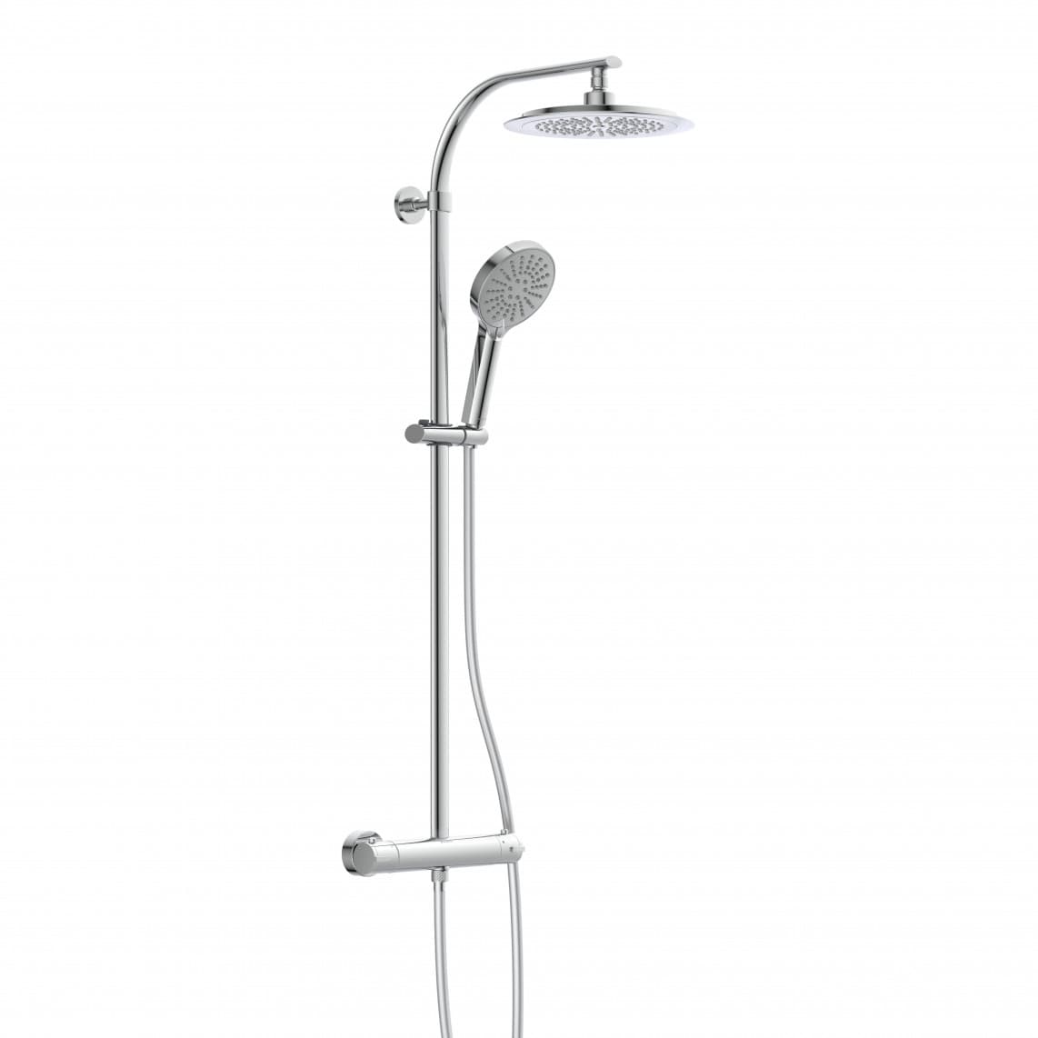 60046 MADURA FRESH Set douche de pluie avec Mitigeur thermostatique, chromé