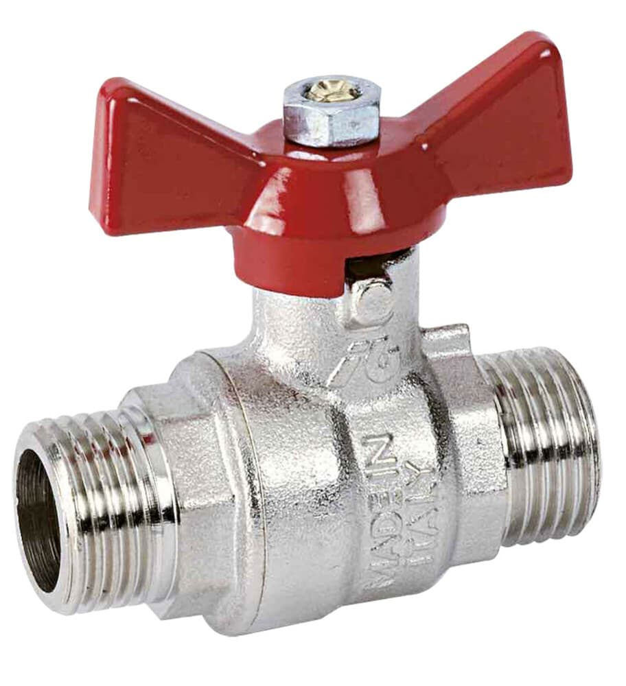 robinet à bille passage intégral manette papillon 3/8"MM