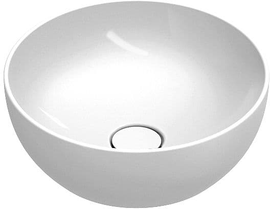 VASQUE A POSER GREEN CATALANO CATAGLAZE+ DIAMETER 40 H15 SANS TROP-PLEIN BLANC