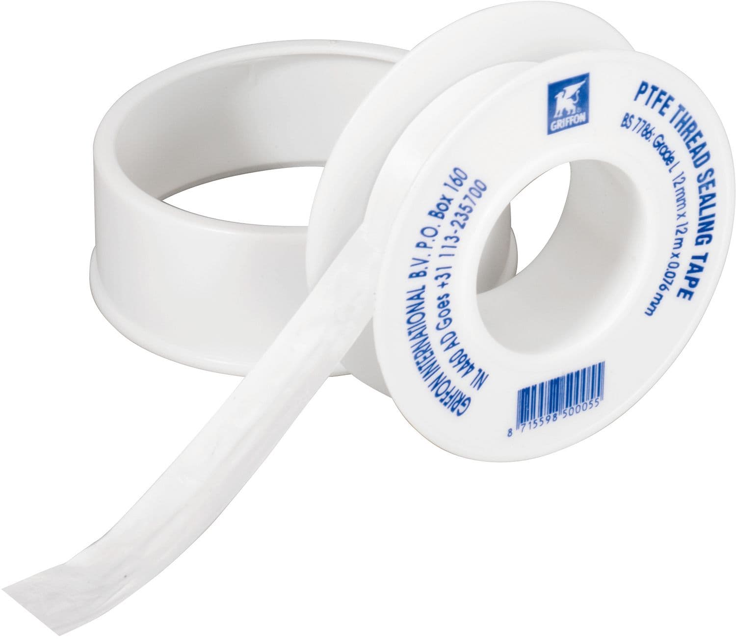 BANDE EN TEFLON POUR CONDUITES DE GAZ 12M 12X0,10MM