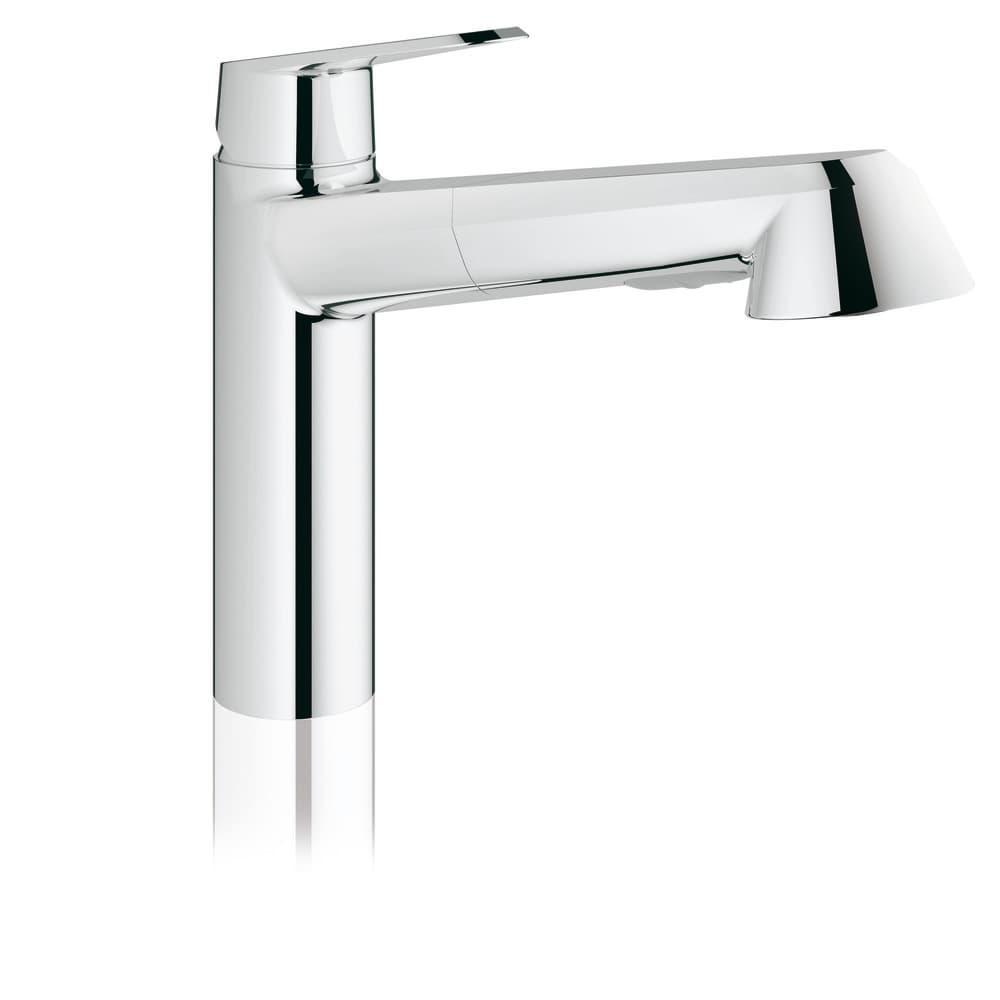 Grohe Eurodisc Cosmopolitan mitigeur évier bec bas monotrou chromé SpeedClean