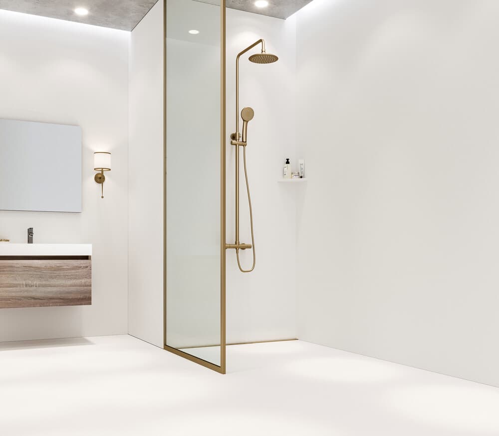 Dzignstone Base Line High panneau VAM mur blanc solid 1200x2500mm D9mm panel complet