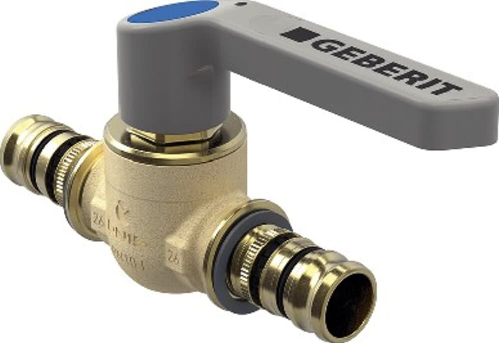 Geberit Mepla robinet à boisseau avec levier de déclenchement laiton d 50mm PN10