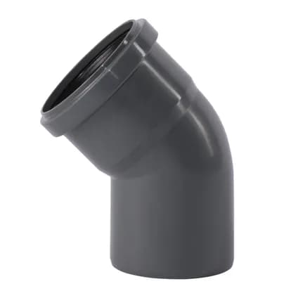 75MM COUDE PP GRIS 1XMM 45