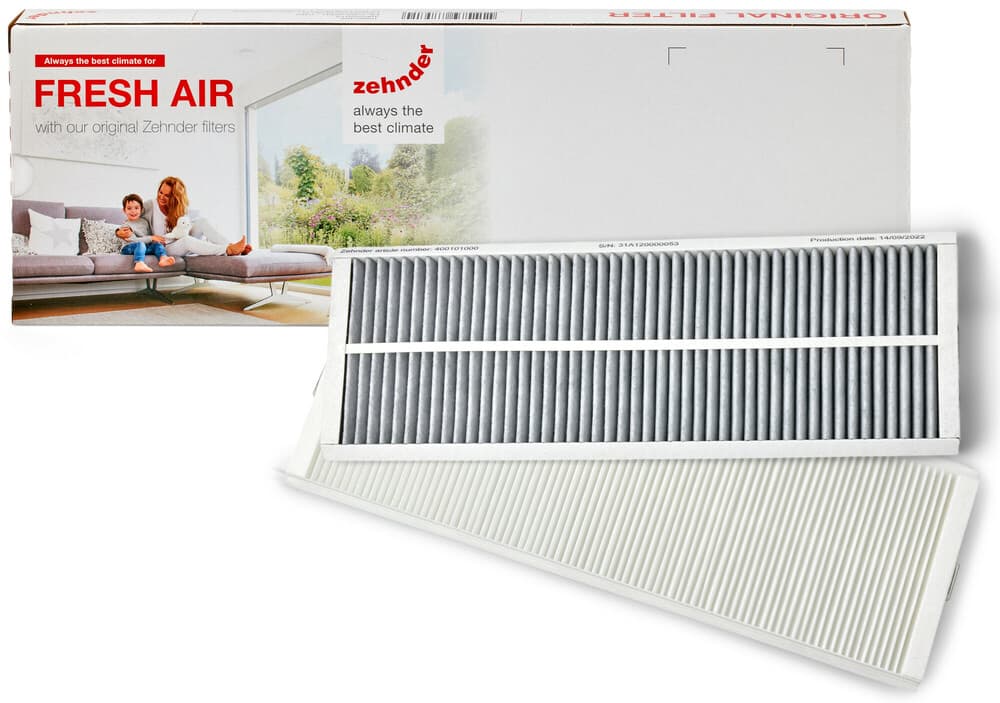 Zehnder ComfoAir Q/Pro filtres charbon actif G4/AK 2 pièces