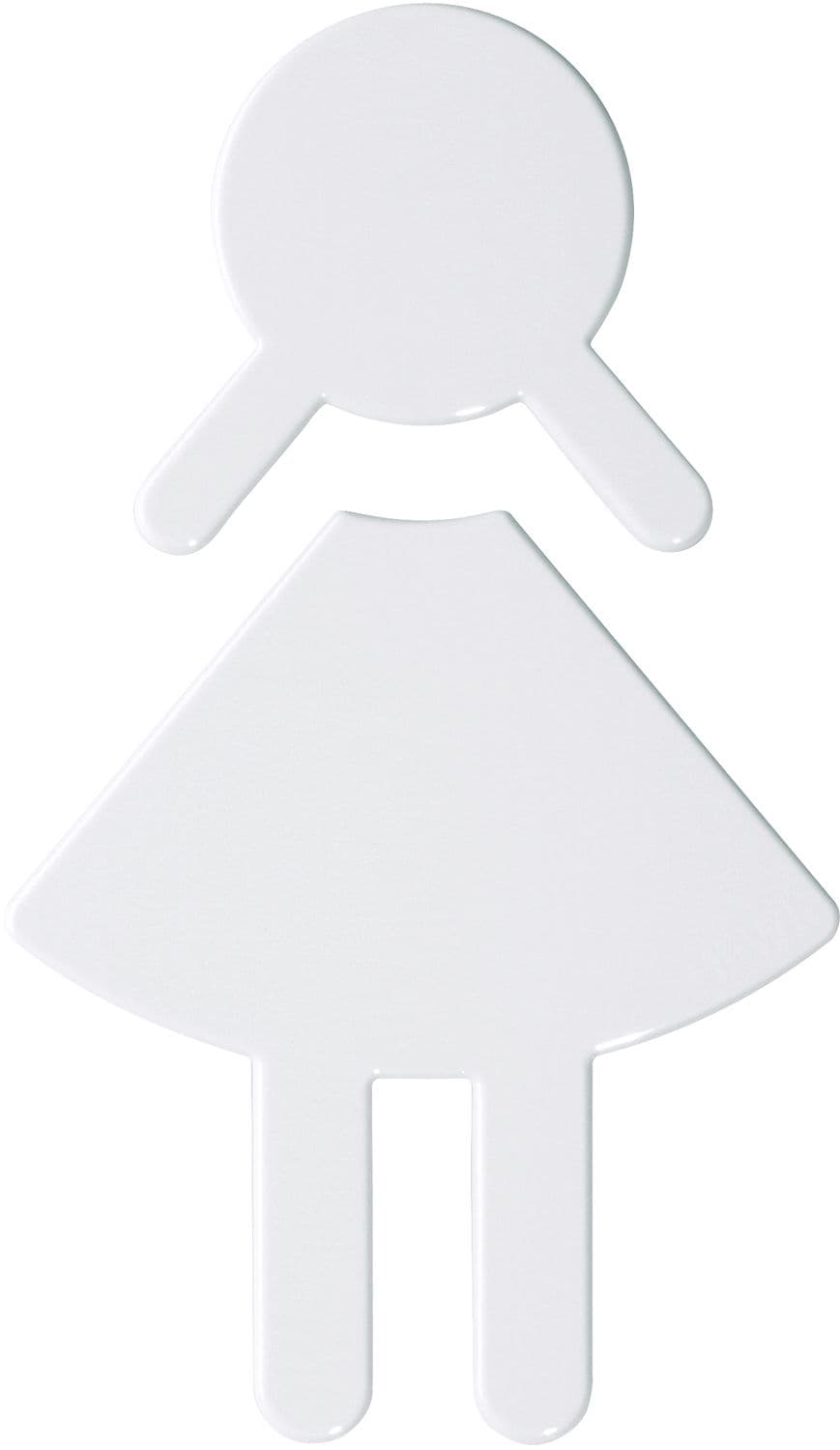 SYMBOLE FEMME HEWI 801 BLANC