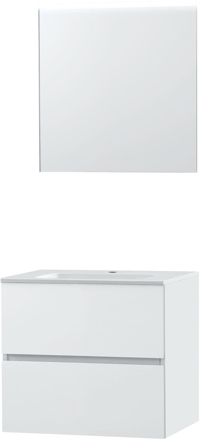 MEUBLE MOLTO POUDRE BLANC 70 PORCELAINE MIROIR