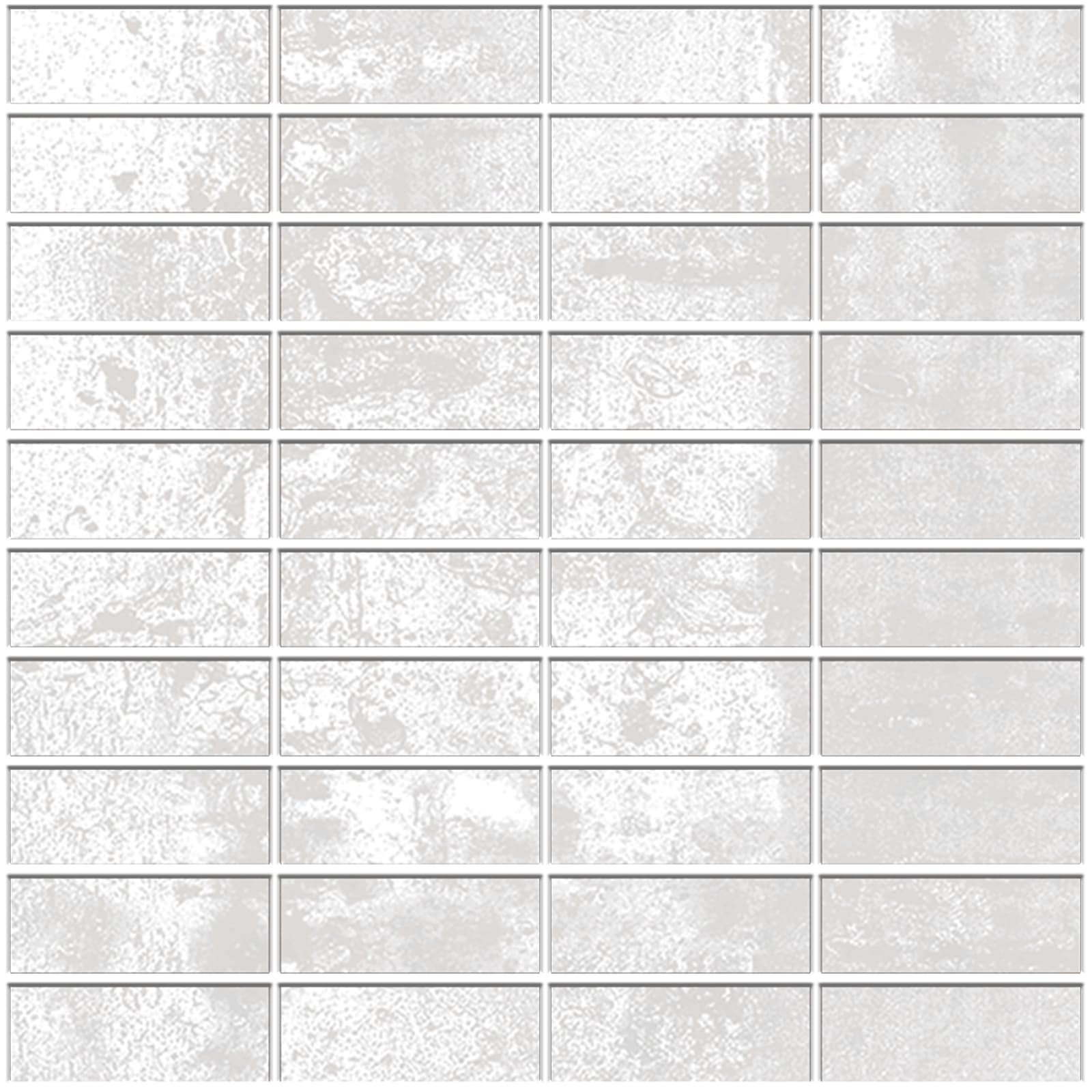 MOSAICO CORTEN BLANCO 30X30 (2,5X7)