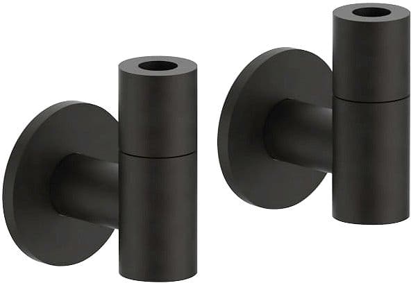 ROBINET D'ARRET EQUERRE AVEC FILTRE ICONA CLASSIC FANTINI NOIR PVD