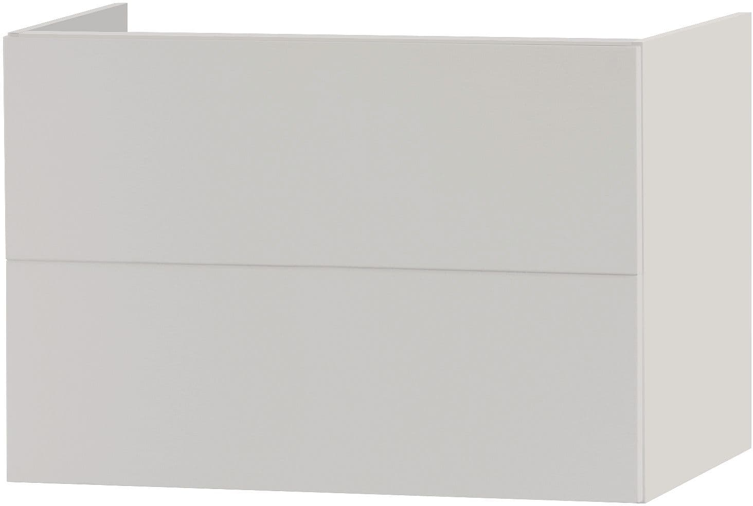 SOUS MEUBLE 2 TIROIR 90CM PUSH-OPEN BEIGE SATIN