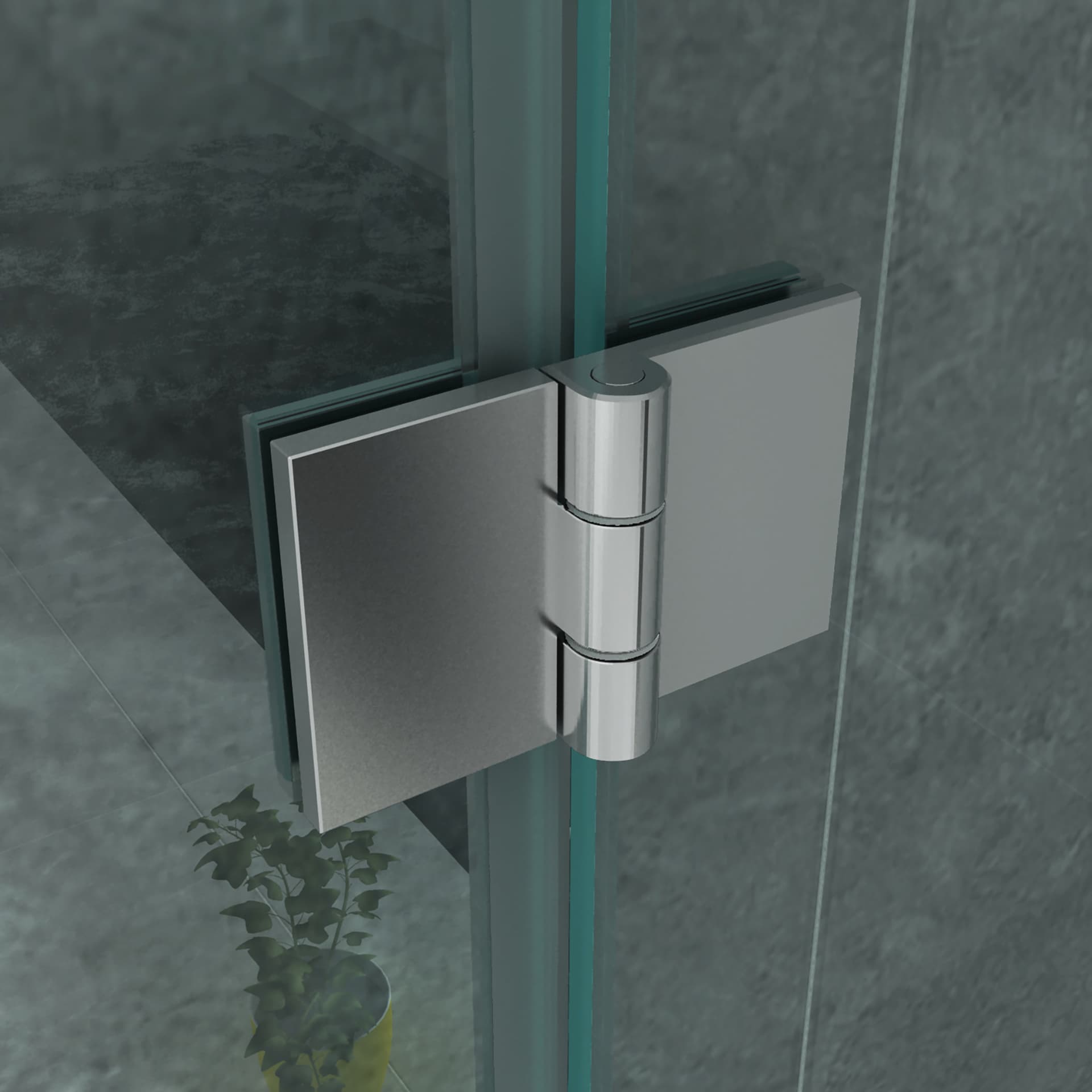 ALONI CABINE DE DOUCHE – PORTE PIVOTANTE ET PAROI LATÉRALE - 900X1200X1950MM - CHROME-VERRE CLAIR